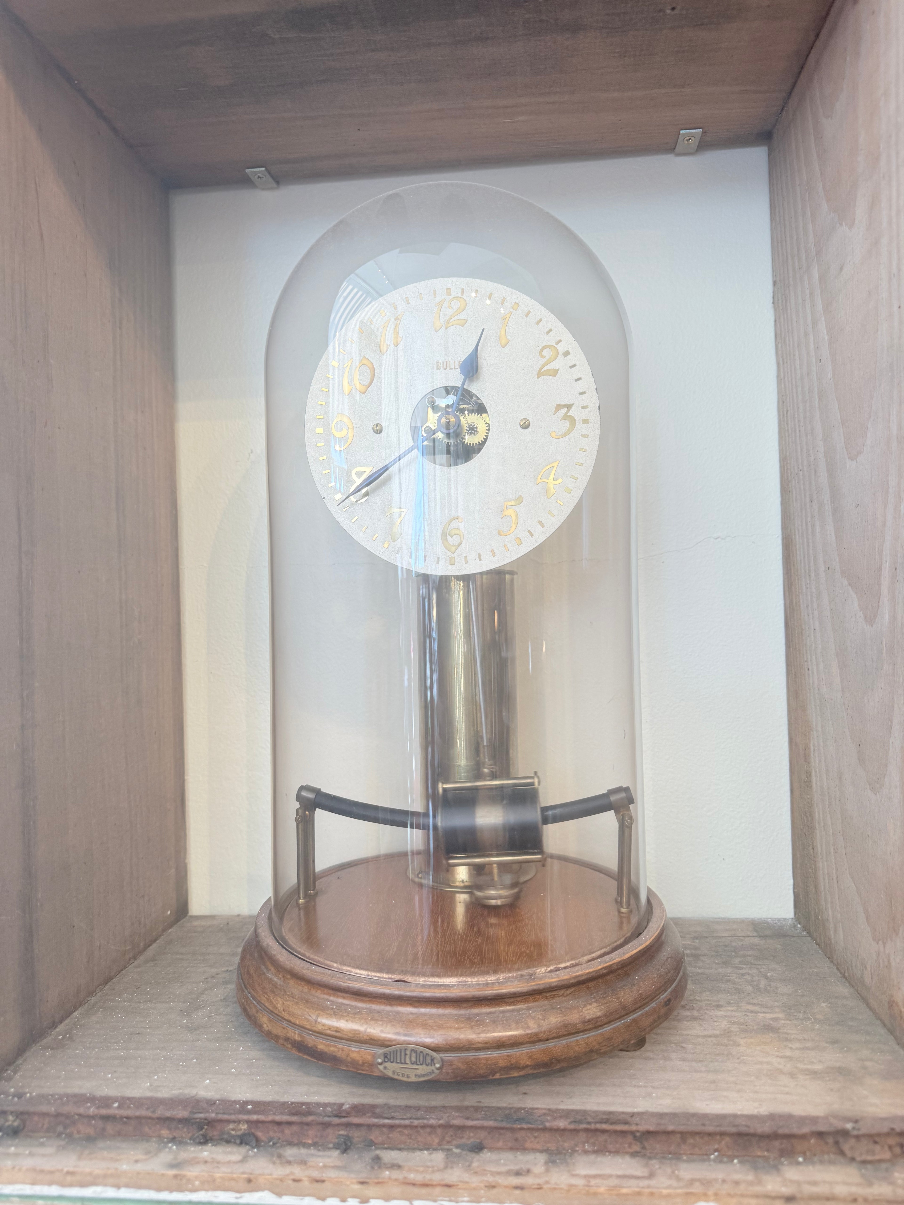 1920s French Bulle Dome Clock — Electromagnetic, Battery-Powered