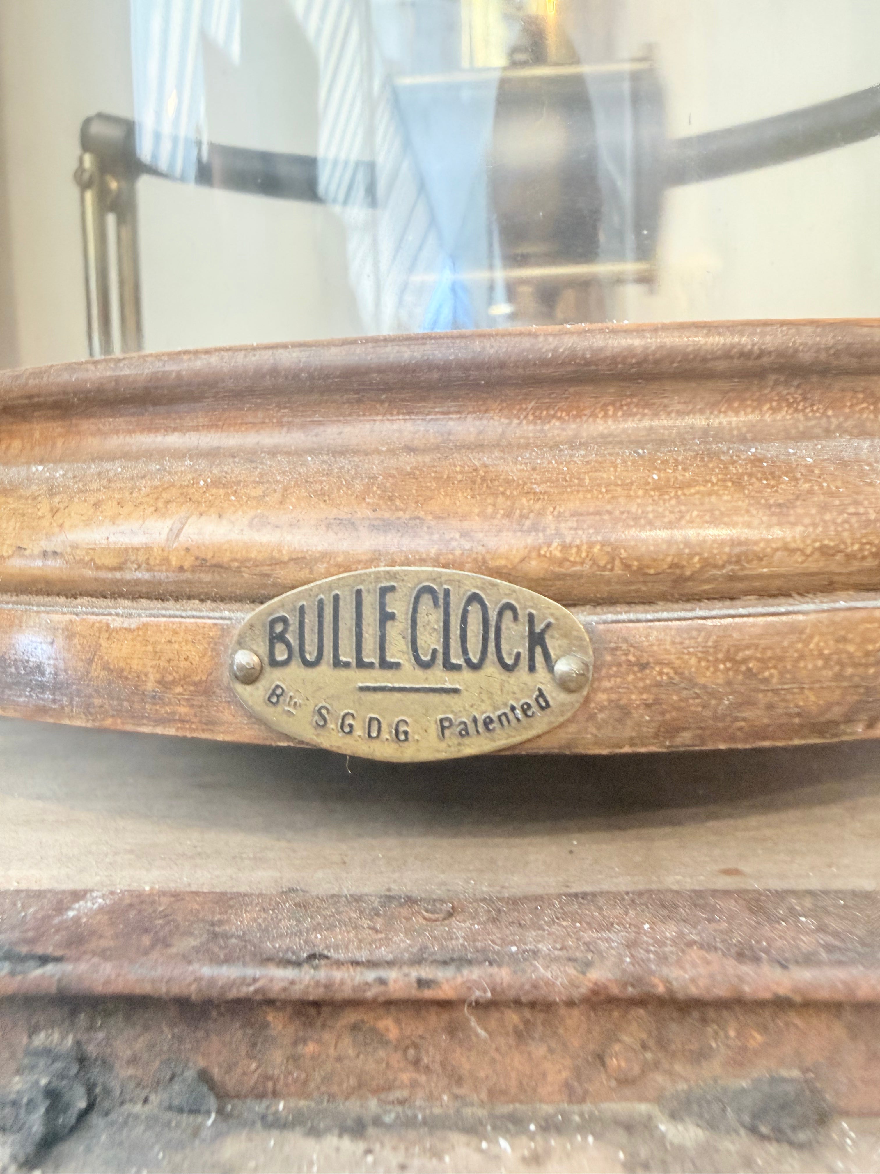 1920s French Bulle Dome Clock — Electromagnetic, Battery-Powered